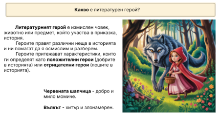 Какво е литературен герой?